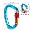 [通拓商品]24KN Non-locking Straight Gate Carabiner 25KN Twist Gate Carabiner Heavy