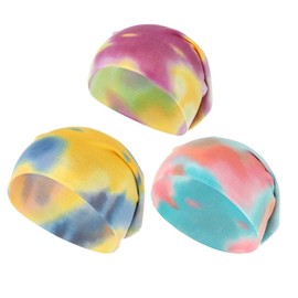 Bohend Bohemian Beanie Hats Headwear Cap Stretch Non Slip Bandanas Sleep Turbans Hats for Women Men Close top Head Covering (Colourful) Multicolor