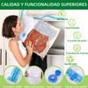 8 Piezas Bolsas de Almacenamiento al Vacío con Bomba Eléctrica