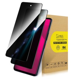 BSUWIN 2 Pack Privacy Screen Protector for T-mobile Revvl 7 PRO|Anti-Spy Tempered Glass Anti-Scratch, 9H Hardness & Easy Installation