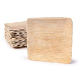 BOX And Tree | 25 x 20cm Biodegradable Biodegradable Compostable Palm Leaf Tableware - Palm Wood Bamboo