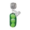 Delight Jewelry Fimo Clay Three Peas in a Pod -