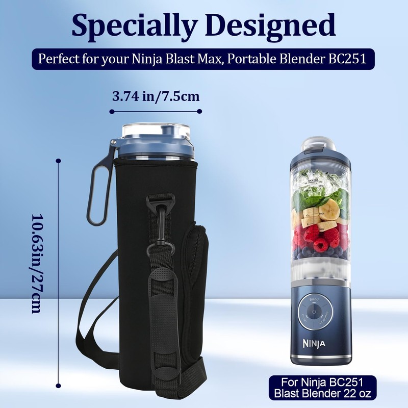Portable Blender Bag for Ninja Blast Max Portable Blender BC251EUNV,