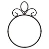 Custom Décor Circular Black Scroll Metal 8 x 8 Decorative