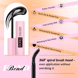 GVEFETIEE Lash Bond and Seal Kit with Lash Remover Tweezers Eyelash Glue For Eyelash Bond Cluster Lashes Glue Lash Bond and Seal Waterproof 72H Strong Hold Individual Lashes Glue by GVEFETIEE