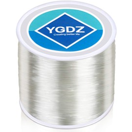 1mm Bracelet String, YGDZ 3 Rolls Bead String Stretch Cord Clear Crystal Elastic String for Jewelry Making Bracelets (100m/Roll)