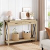 IDEALHOUSE Sofa Side Console Table with Drawer and 2 Storage