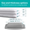 BLISSBURY Thin Pillow for Stomach Sleeper – 2.2" Ultra Flat