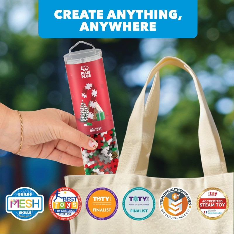 PLUS PLUS Multicolor Building Blocks Set 240 Pieces Creative Fun