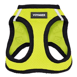 Best Pet Supplies Voyager Step-in Air Dog Harness - All Weather Mesh Step in Vest Harness for Small and Medium Dogs Lime Green Base, XXS (Chest: 11.5-13")