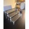 Aredpoook Acrylic Display Risers, 3 Tier Perfume Organizer Stand, Clear