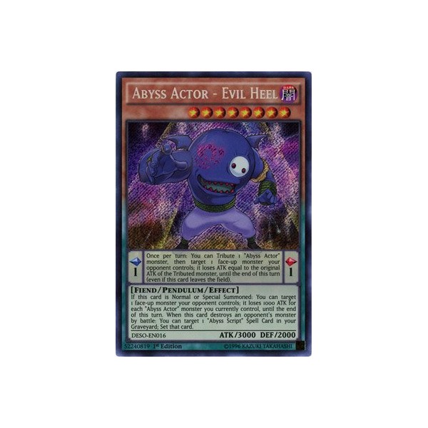 YU-GI-OH! / Abyss Actor - Evil Heel (Secret) / Destiny