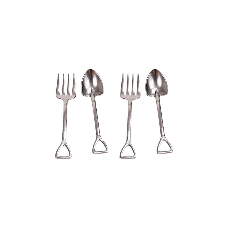 Set 4 Gardeners Cutlery Shovel And Fork 2+2