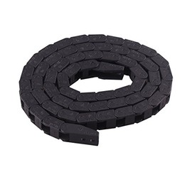 Machine Tool 7 x 7mm Semi Enclosed Type Plastic Towline Cable Carrier Drag Chain Nested for CNC Machine Tools, Machinery Black Ted Lele (7mm x 7mm)