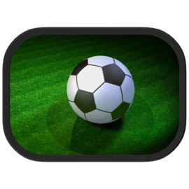 Mepal Lunch Box for Children - Bento Lunch Box - Football - Lunch Box with Bento Compartment & Fork - Meal Prep Box Clip Closure - BPA Free & Dishwasher Safe - 750 ml - Real Football