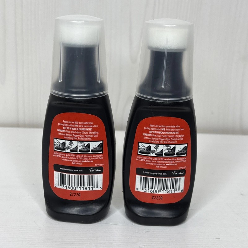 Kiwi Leather Dye /Lot Of 2/ for Black Shoes Sponge