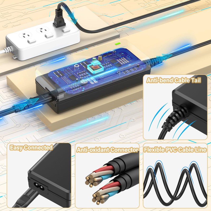 12V Digital Piano Charger Replacement Compatible with Roland PSB-5U FP-10