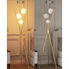 Lightdot Globe Dimmable Floor Lamp Gold Tripod Standing Lamps with