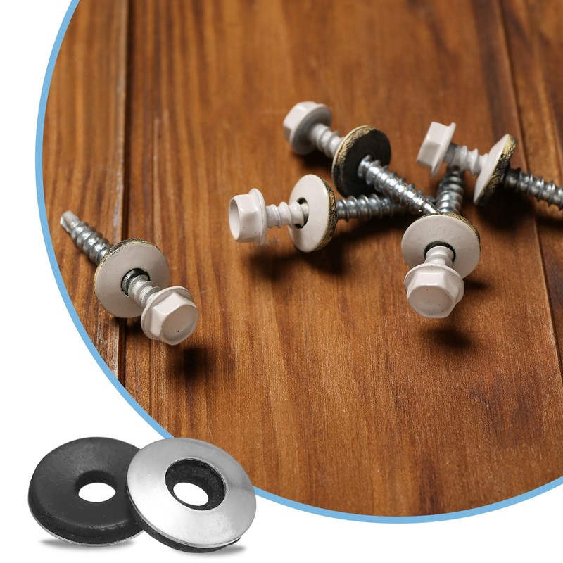 sourcing map 200Pcs 3/16" x 1/2" Sealing Washers, 304 Stainless