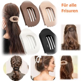 Hair Clips for Thin Hair, Pack of 8 Hair Clips, Flat Women, Hair Clip for Dunn Hair, Jaw Clips, Hair Styling Accessories for Women, Girls (Pack of 8)