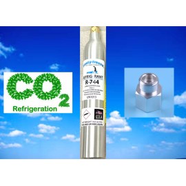 Frosty-Freeze Refrigerants R744 Refrigerant, Carbon Dioxide, CO2, UN1013, Class 2, 14.5 oz. CGA320 Adapter