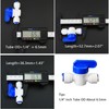 Water purifier globe valve, tee, elbow, straight through 1/4 "FPT