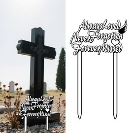 Memorial Grave Marker Grave Decorations for Cemetery Acrylic Memorial Garden Stake Markers for Outdoors Yard Decor Heavenly Celebrations, Anniversaries, Funerals, Remembrance Events 13.8 inch*7.9 inch