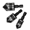 3 Pieces 1/4 Inch Hex Shank, Countersink Drill Bit Hex