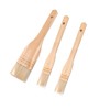 3PCS Pastry Brushes Basting Oil Brush with Goat Bristles and