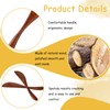 TIESOME 6Pcs 5.9 Inch Wooden Butter Knife, Jam Spreader, Natural