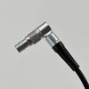Rotatable Right Angle LEMO-Compatible 0B 2-Pin Male to 2-Pin Male