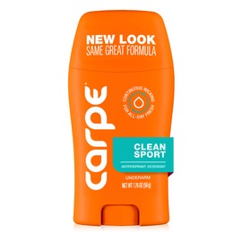 Carpe Underarm Deodorant Antiperspirant - Extra Strength Men's Antiperspirant with 100 Hour Sweat Control - Deodorant for Men - Helps Eliminate Odor - Clean Sport Scent