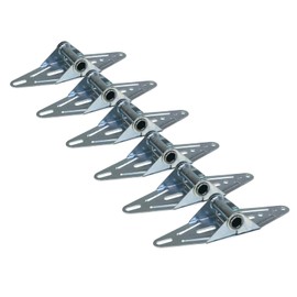 The ROP Shop 6-Pack - Garage Door #1 Hinges, 18 Gauge, Narrow Body for Center & Edge Mount
