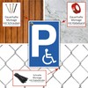 Behinderten Parkplatz Sign, 20 x 30 cm, Made of Sturdy