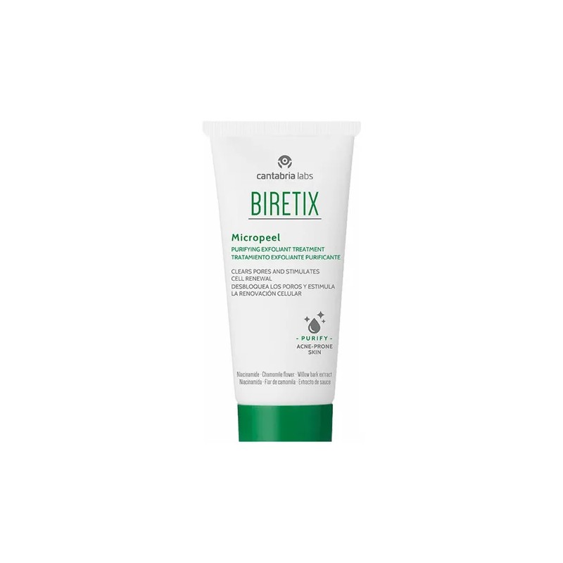 Biretix Micropeel 50ml Tratamiento Exfoliante Tipo de piel Grasa