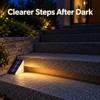 Outdoor Solar Step Lights – Warm White & RGB Triangle