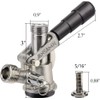 Keg Coupler, Sankey D Tap with 304 Stainless Steel Probe,