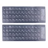 2PCS Matte Vinyl Japanese Keyboard Stickers, Japanese Hiragana Letters Keyboard