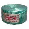 信越工業 荷造り梱包用 PPロープ 太さ5mm 長さ100m 緑 CR2110