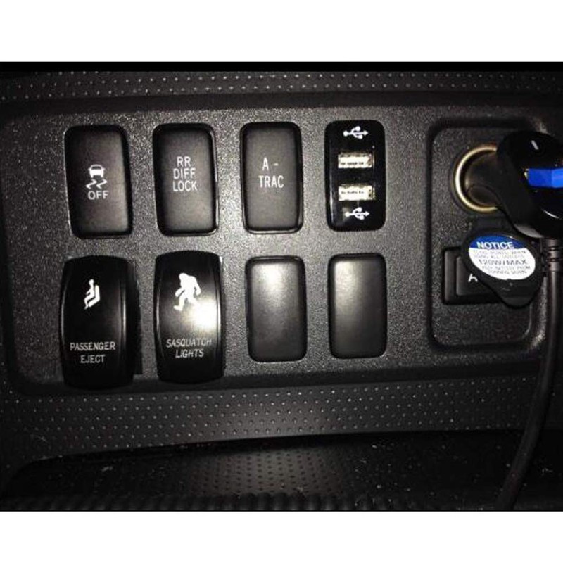 Dasen Rocker Switch 3PCS Laser Sasquatch & Rear & LED
