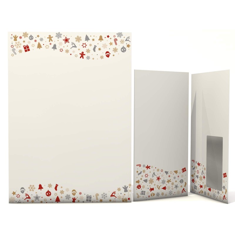 Christmas Letter Paper set Christmas Paper – A4 – 50