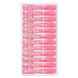 PATIKIL Rose Red Oil Pastels, 24Pcs Soft Oil Crayons Vibrant and Creamy Pastels Stick Art Supplies for Art Painting Drawing Blending Graffiti for Artists Beginners