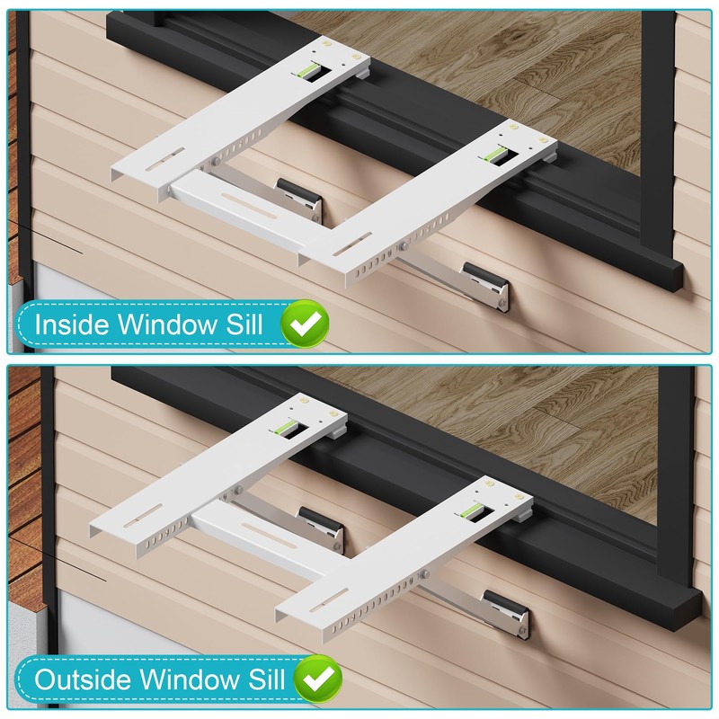 Chiligent Window Air Conditioner Bracket, Support Up to 200 lbs