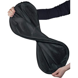 Portable Mesh Popup Laundry Hamper with Durable Handles, Folding Pop-Up Clothes Hampers Collapsible for Storage, Travel Cloth Basket Great for Home Kids Room, College Dorm, Travel(Black)