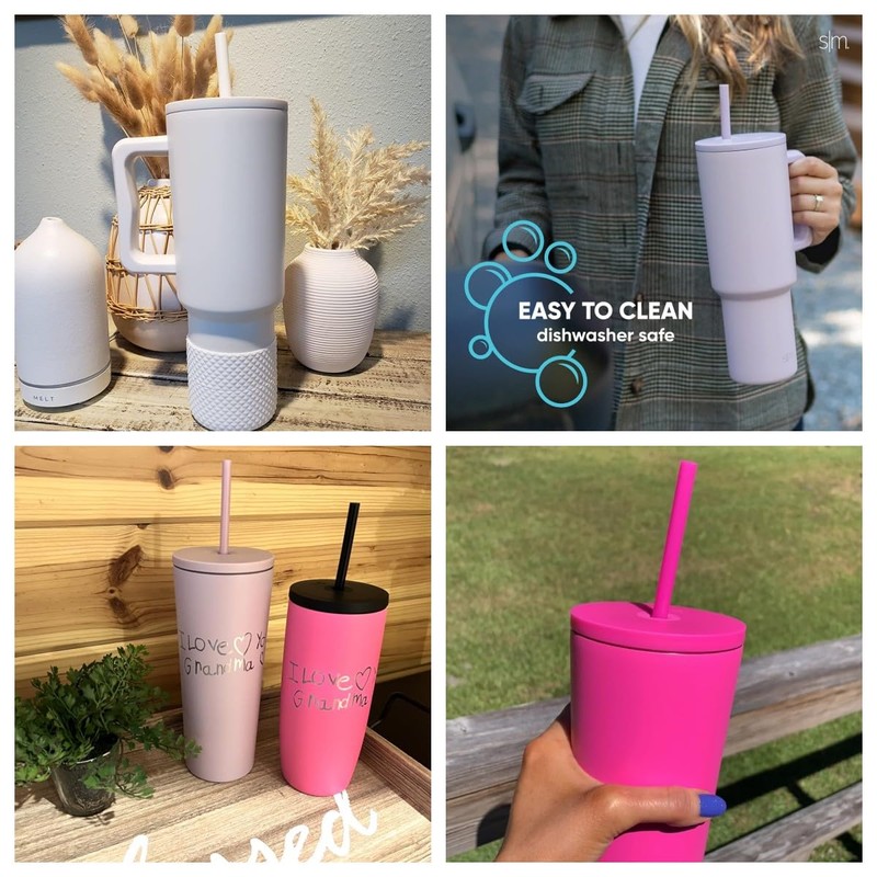 12 Inch Reusable Replacement Straws Compatible with Simple Modern Tumblers-40