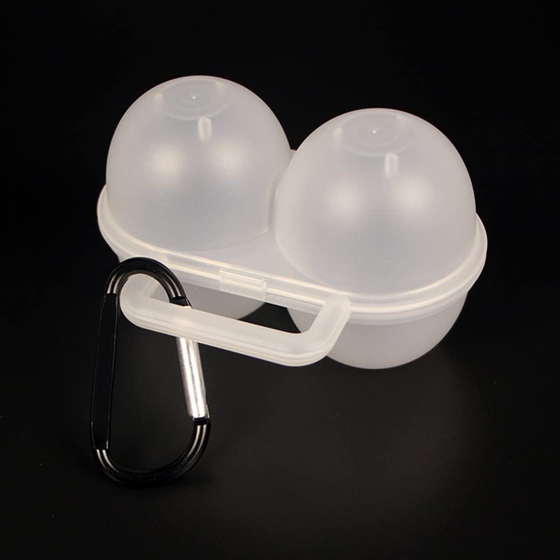 2pcs Eggs Carrier Egg Case, Plastic Eggs Storage Box with
