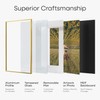 Homeforia 8x8 Picture Frames Gold, High-End Metal Square 8 x