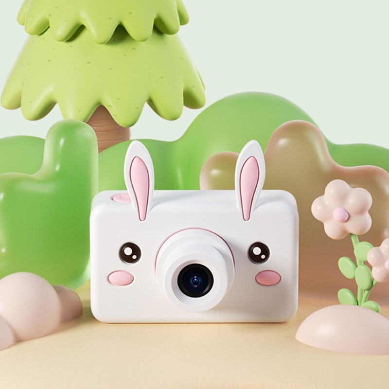 Kids Camera Toys HD 32MP Cute Small Rabbit Shaped Case