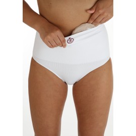 Comfizz Medium Support Briefs High Rise Waist – Women’s (2XL/3XL, White)