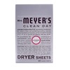 MRS. MEYER'S CLEAN DAY Dryer Sheets, Fabric Softener, Reduces Static,